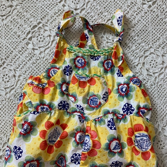 Oilily Overalls Girls sz 4T balloon style cotton - Picture 2 of 8